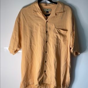 Tommy Bahama Mens Medium Short Sleeve Orange Shirt